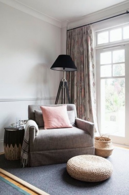 Kit Kemp Travelling Light Linen Fabric in Orange